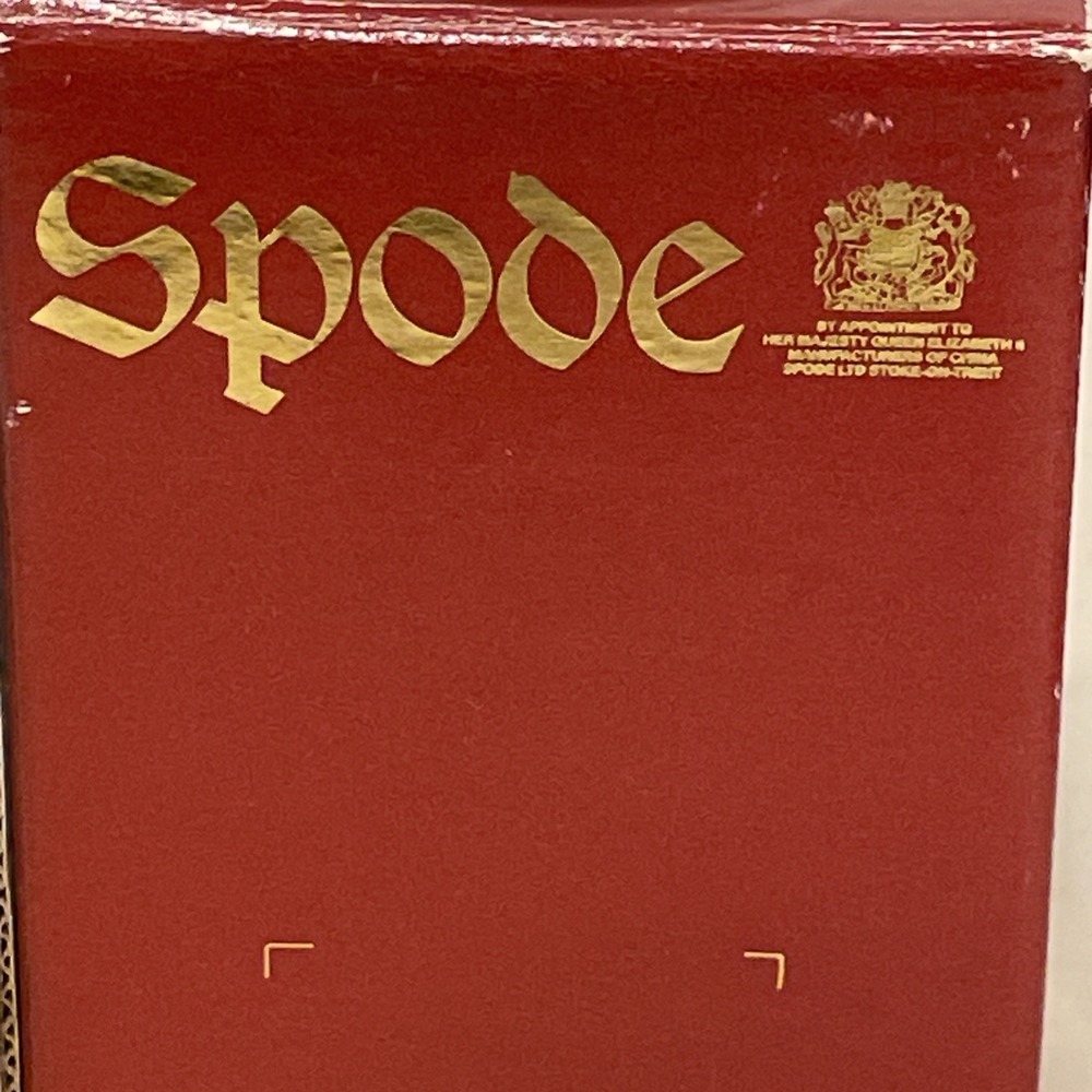 Vintage 1989 Spode Christmas Tree Bell Ornament Merry Christmas 1989 w/ Orig Box - Picture 8 of 11